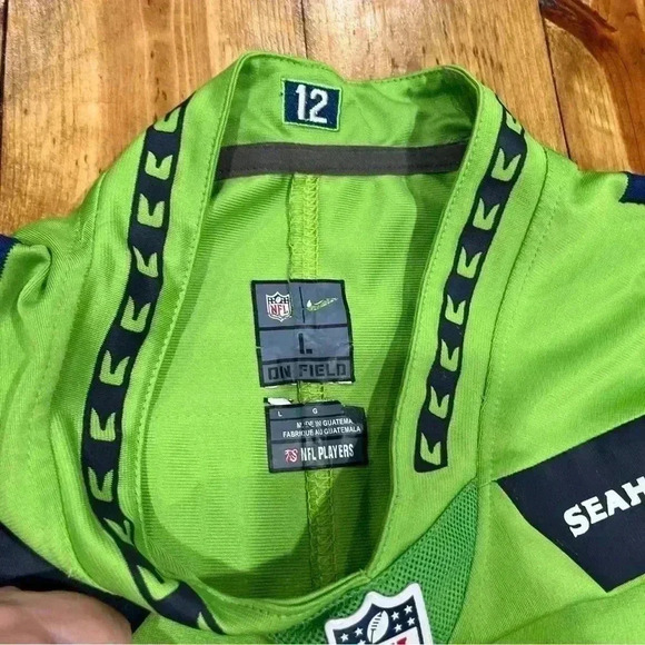 Russell Wilson Seahawks Jersey #3 Nike NFL On field size L - Picture 7 of 8